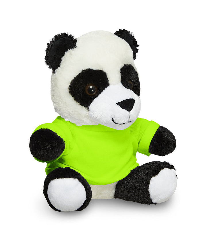 7" Plush Panda With T-Shirt
