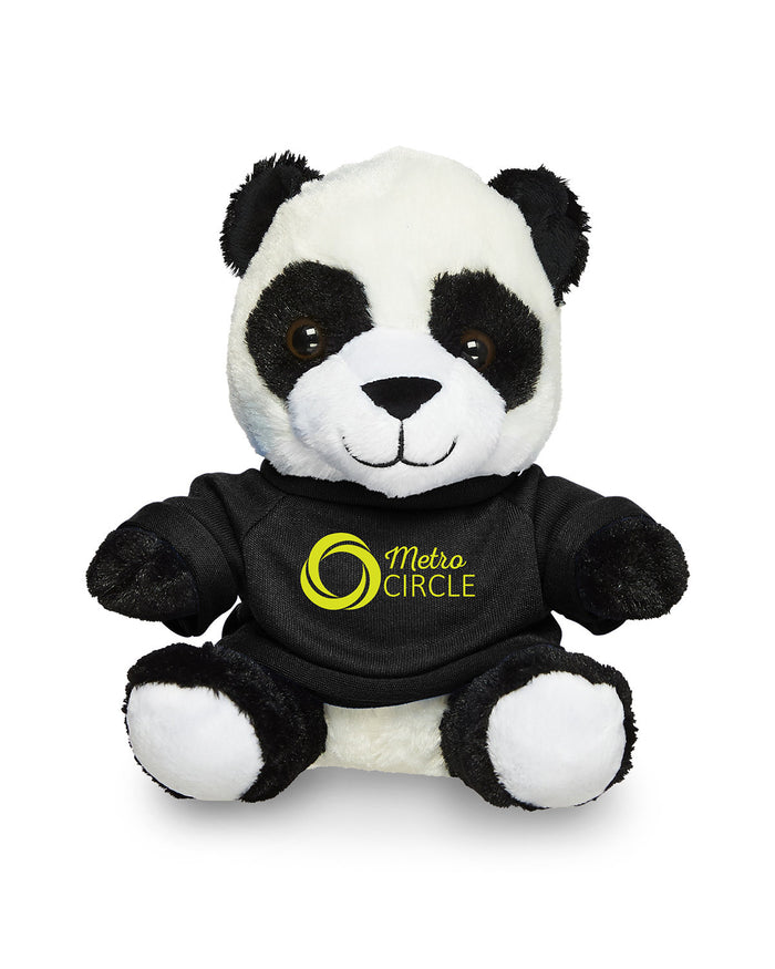 7" Plush Panda With T-Shirt