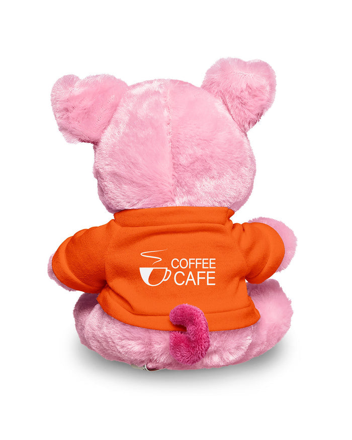 7" Plush Pig With T-Shirt
