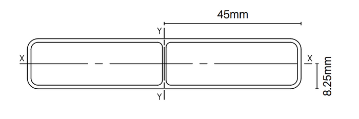 90mm x 16.5mm Slat With Centre Web - 6100MM LONG - Image 3