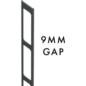 9MM SPACING Aluminium slat gap insert 2100MM LONG - Image 3