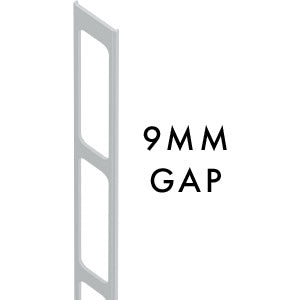 9MM SPACING Aluminium slat gap insert 2100MM LONG - Image 5