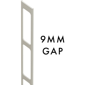 9MM SPACING Aluminium slat gap insert 2100MM LONG - Image 8