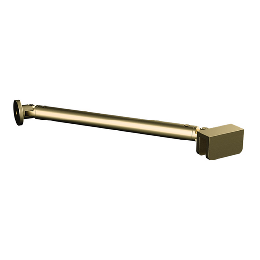 Adjustable Shower Screen Support arm, SMALL ARM BRACKET - BRUSHED BRASS/GOLD - Image 1