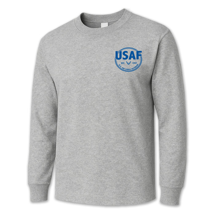 Air Force Veteran Left Chest Long Sleeve T-Shirt