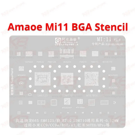Amaoe Mi11 BGA Stencil