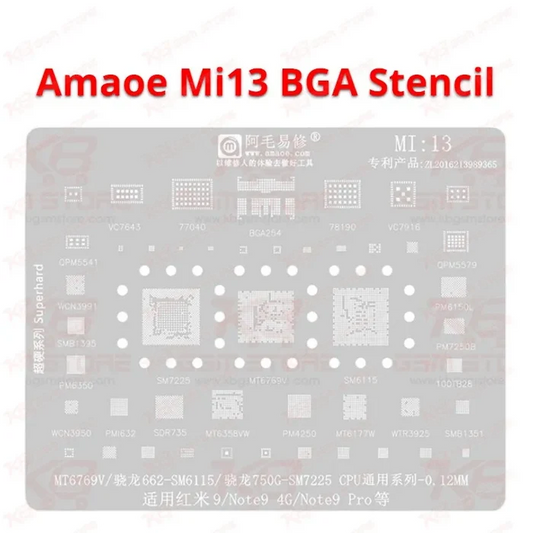 Amaoe Mi13 BGA Reballing Stencil