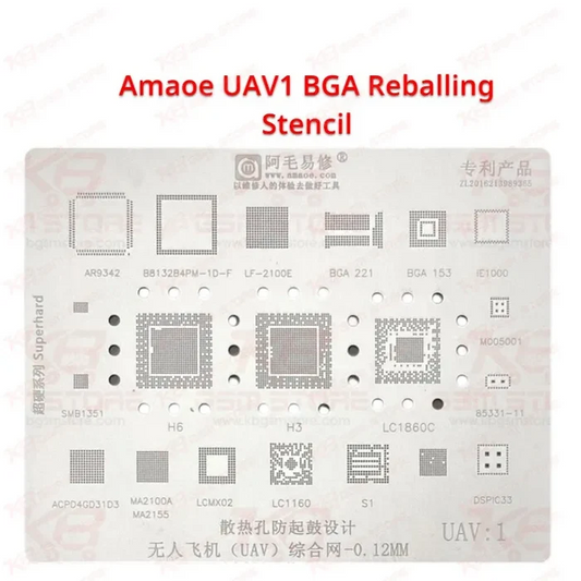 Amaoe UAV1 BGA Reballing Stencil