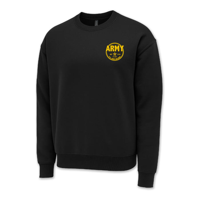 Army Retired Left Chest Crewneck