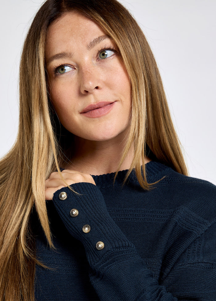 Ashfield Women’s bamboo blend sweater - Navy