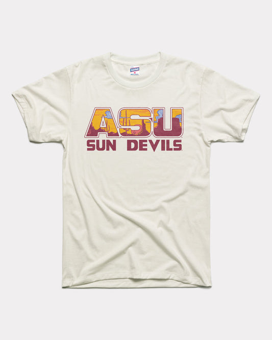 White Arizona State Sundevils Landmark Vintage T-Shirt