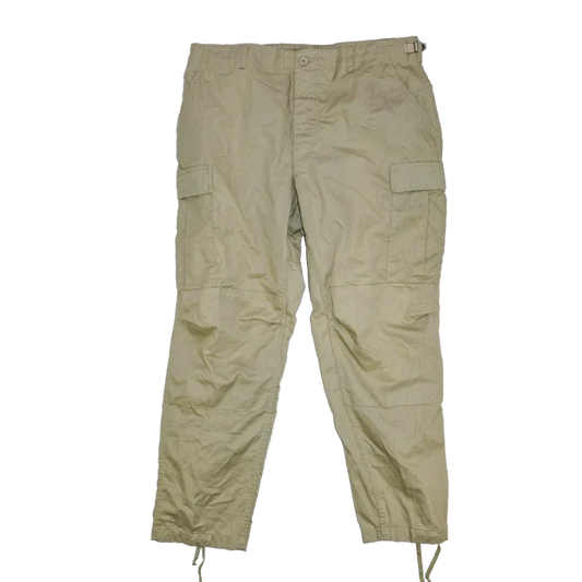 Atlanco Khaki BDU Trousers - Large Long - Army & Outdoors - Combat Trousers