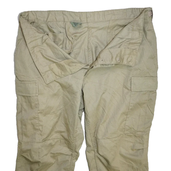 Atlanco Khaki BDU Trousers - Large Long - Army & Outdoors - Combat Trousers