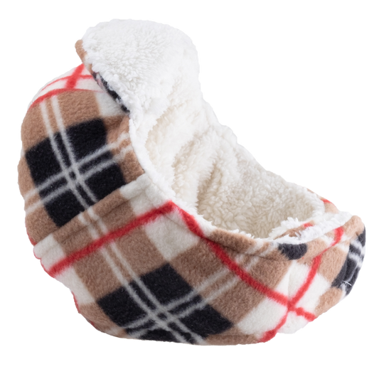 TAN-PLAID-AVIATOR-DOG-HAT