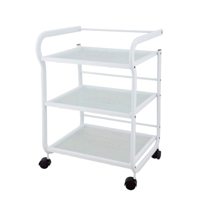 Barneys Chelsea Beauty Trolley 3 Shelves - White