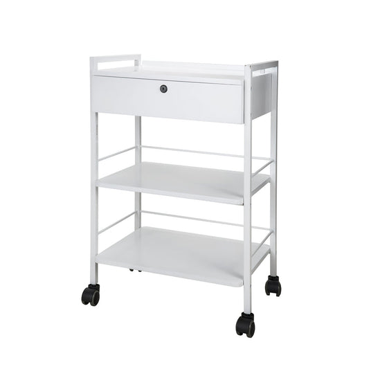 Barneys Fulham Beauty Trolley 1 Drawer - White