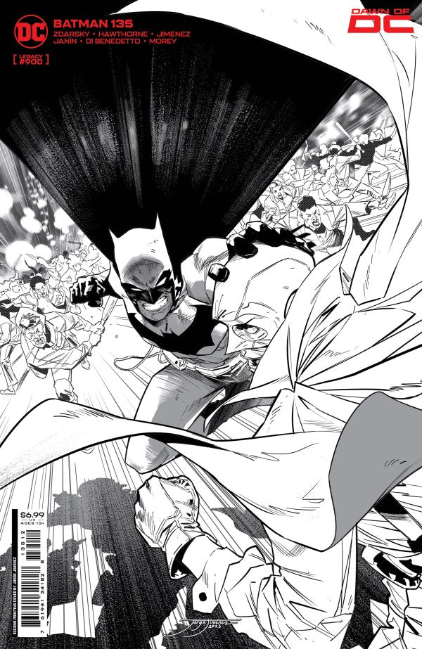 Batman #135 2nd Printing Jorge Jiménez Black & White Variant