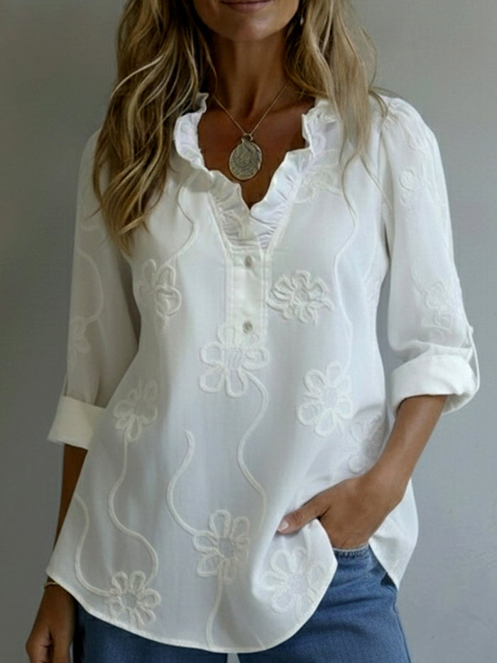 Belora - Chemise Printemps Élégance Florale