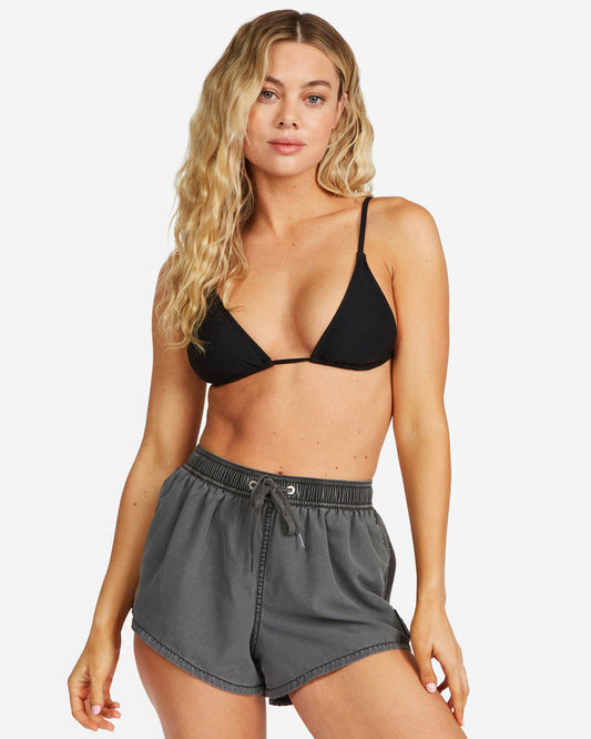 Billabong Sol Searcher Volley Womens Boardshorts womens boardshorts Black Pebble bpb