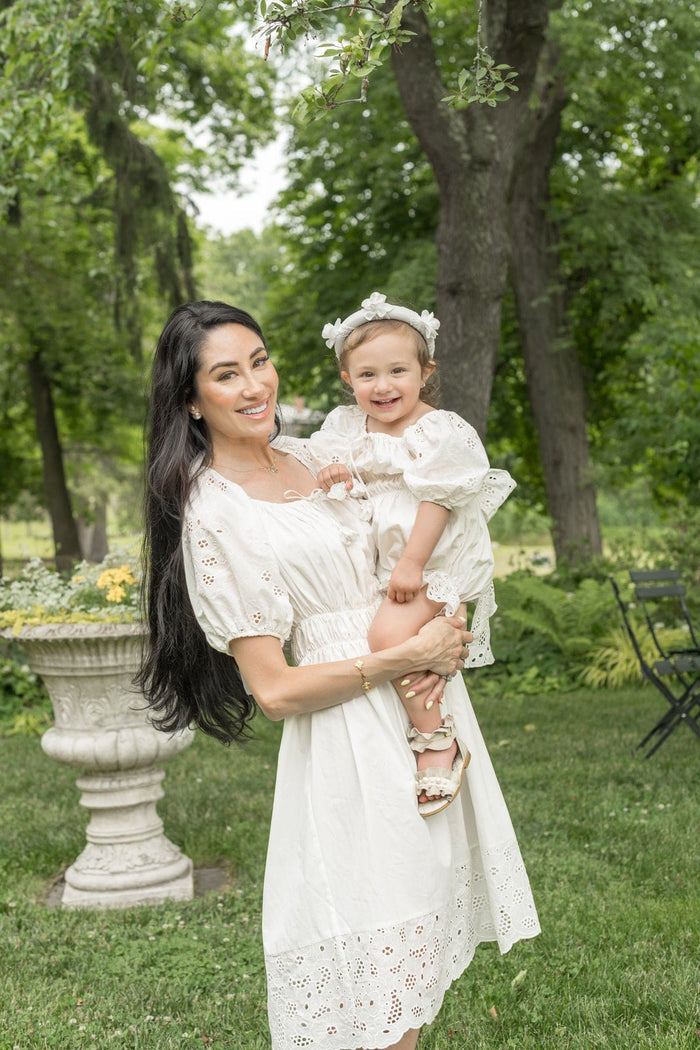 Blanca White Cotton Mom Dress - Petite Maison Kids