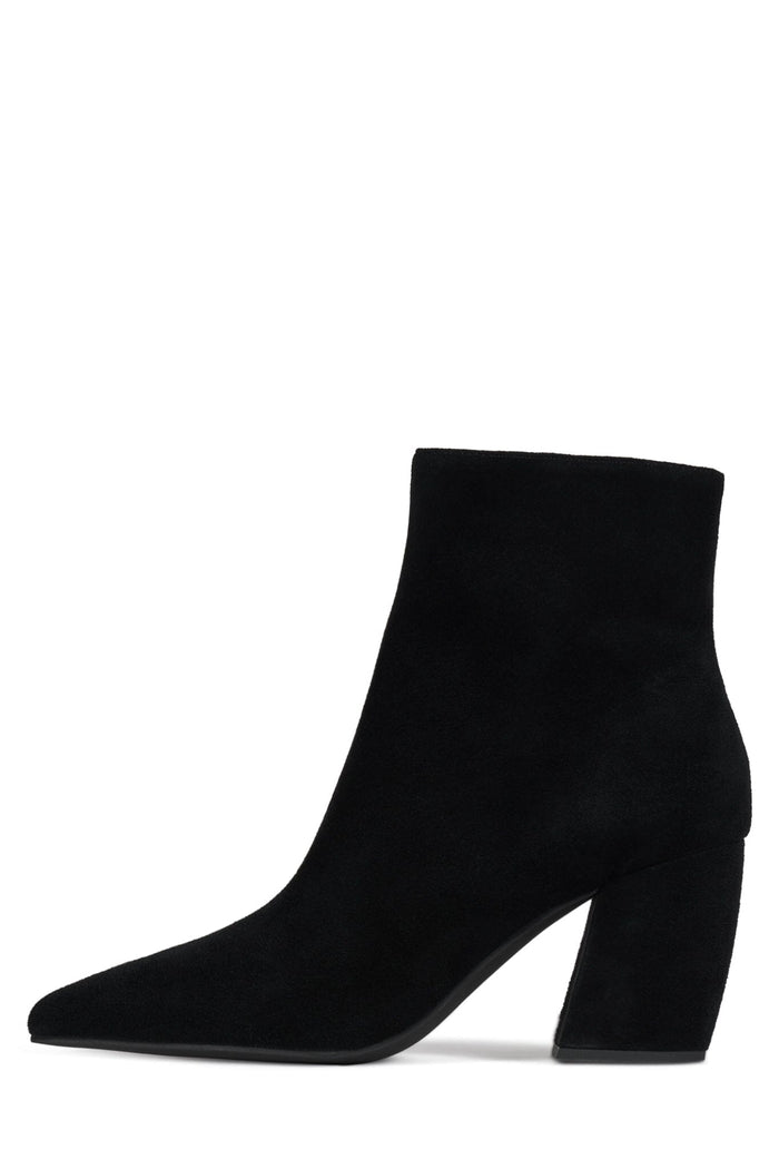 BOTITA Jeffrey Campbell Heeled Ankle Boot Black Suede