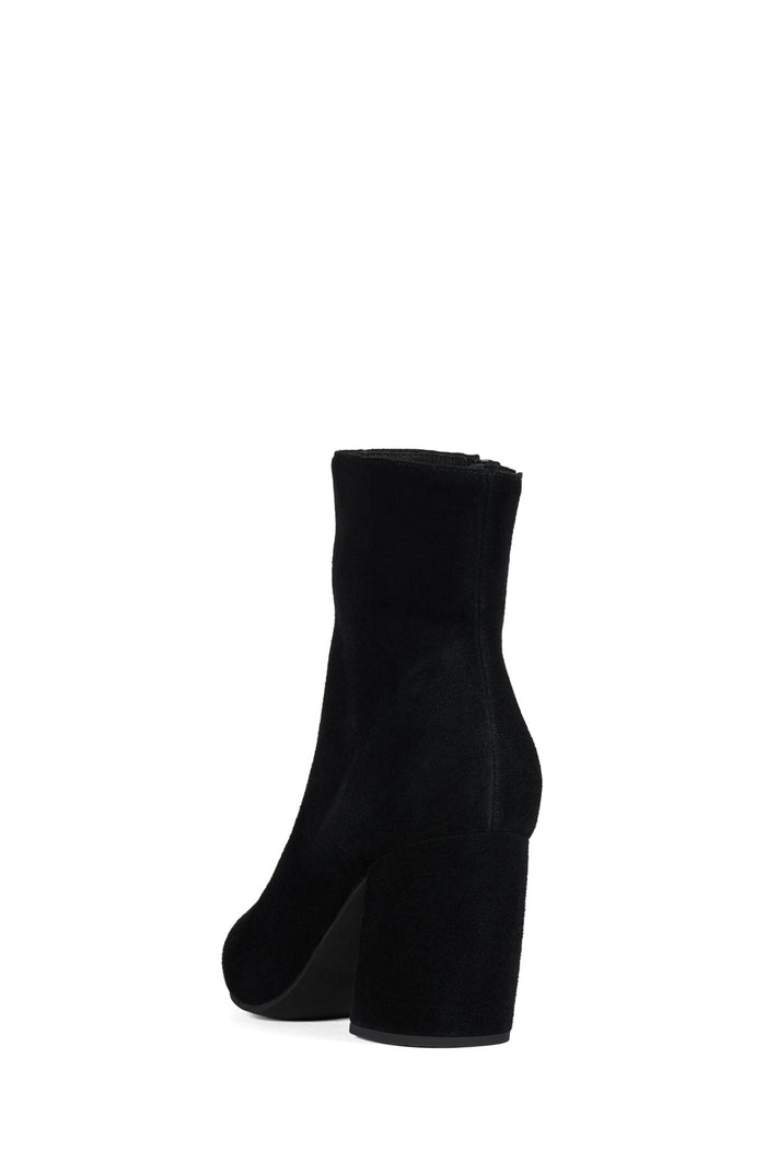 BOTITA Jeffrey Campbell Heeled Ankle Boot Black Suede