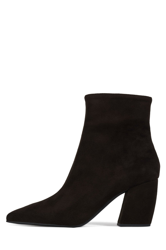 BOTITA Jeffrey Campbell Heeled Ankle Boot Brown Suede