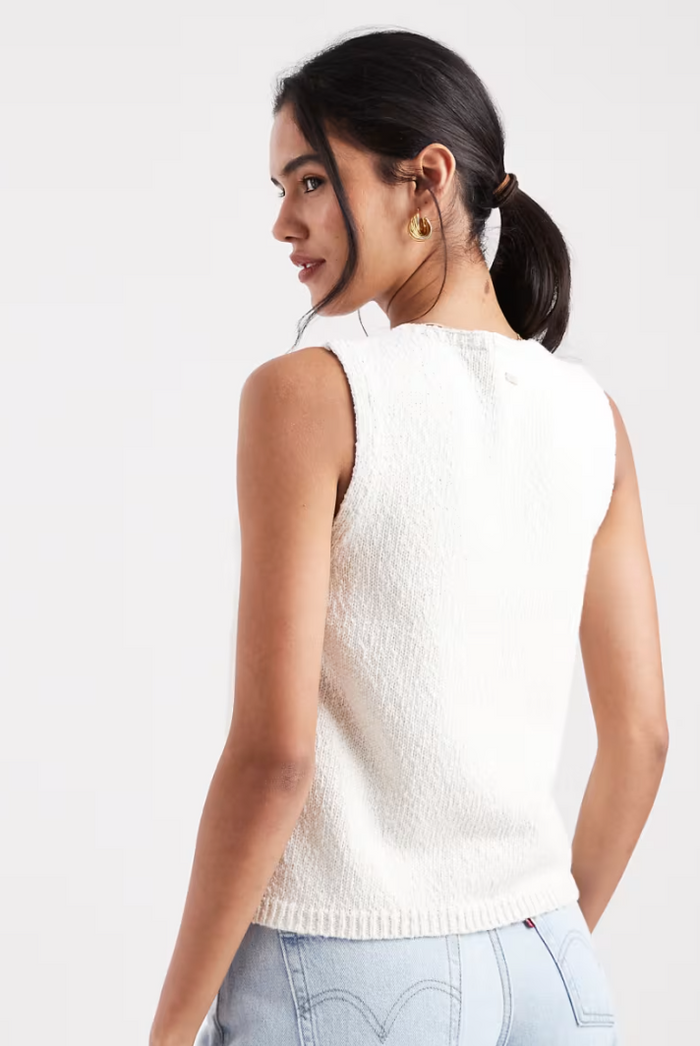 Boucle Vest - Ecru