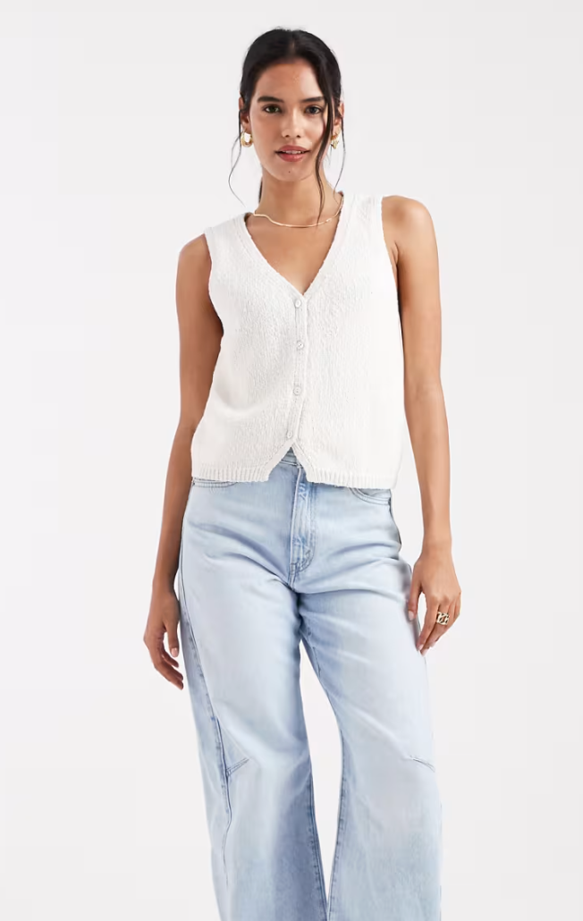 Boucle Vest - Ecru