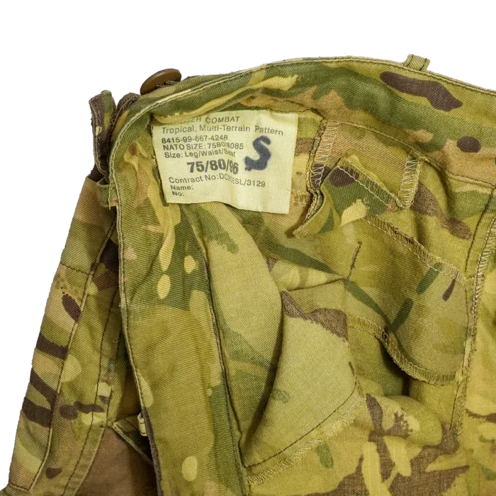 British MTP Yellow Dyed Barracks Trousers - 80cm, Medium - Film Production Used - Combat Trousers