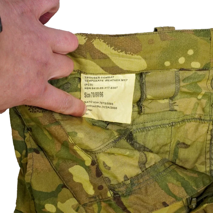 British MTP Yellow Dyed Combat Trousers - 80cm, Medium, Item 2 - Film Production Used - Combat Trousers