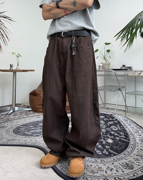 Brown Balloon Pants