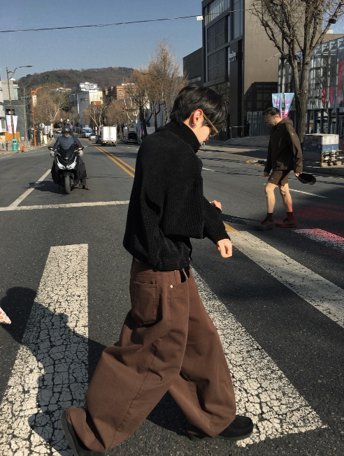 Brown Balloon Pants