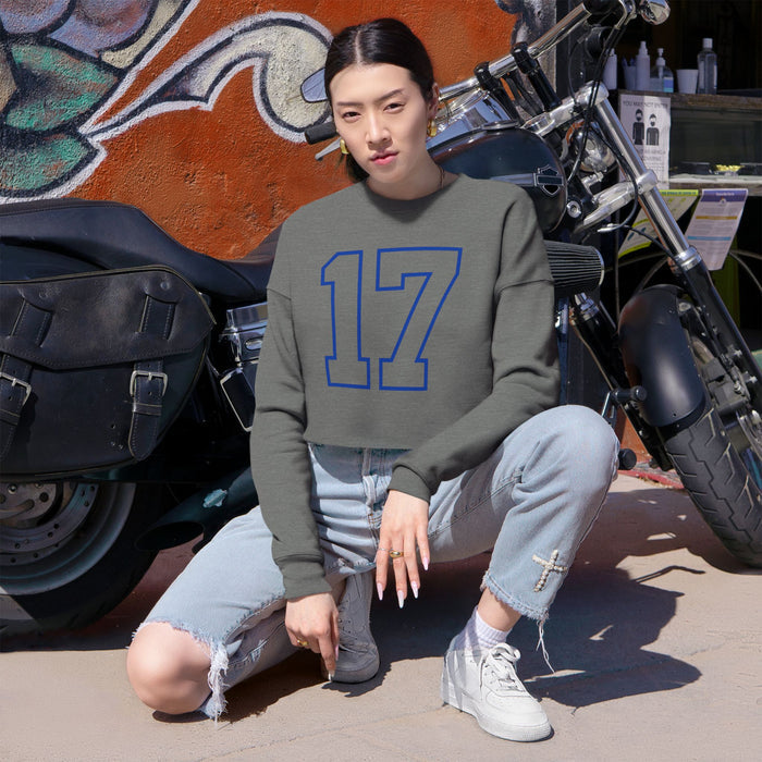 Buffalo Football Number 17 Cropped Sweatshirt