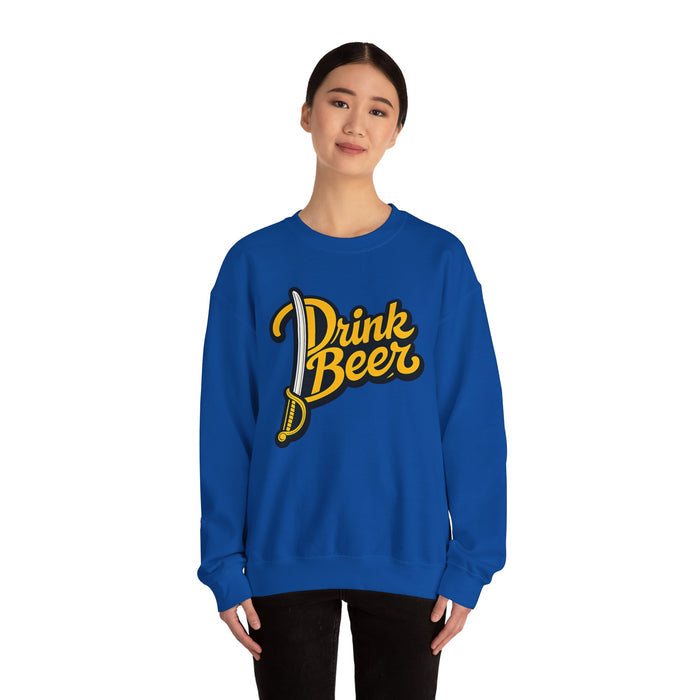 Buffalo Hockey Drink Beer Sweatshirt – Retro Buffalo Hockey Crewneck | TeesRus716.com