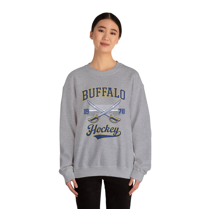 Buffalo Hockey Sweatshirt – Vintage 1970 Crewneck 716 Hockey Apparel | Teesrus716