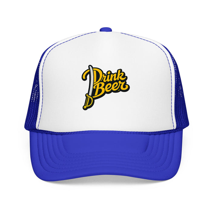 Buffalo Hockey Trucker Hat — "Drink Beers" Foam Trucker Hat
