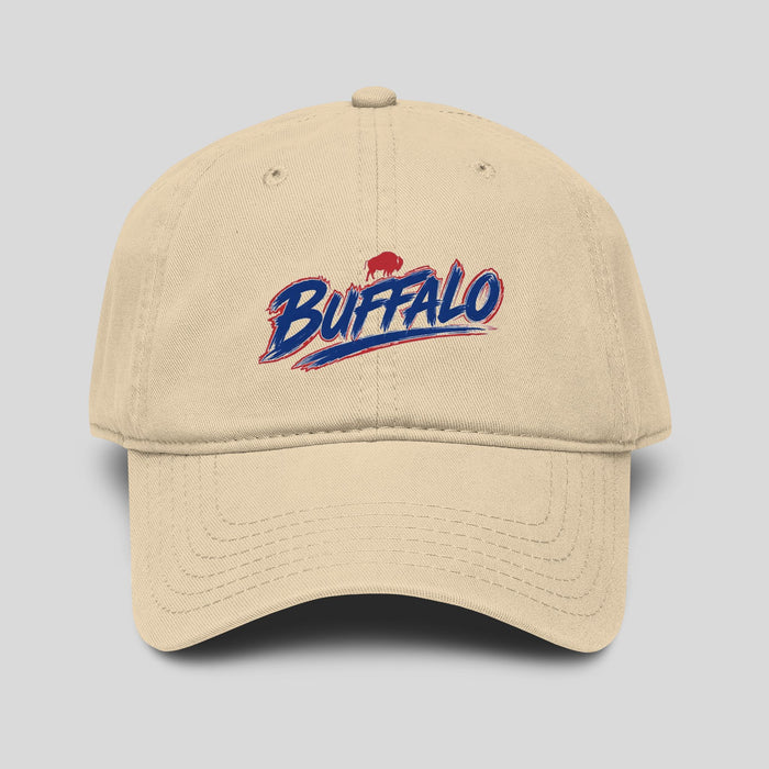 Buffalo Script Washed Baseball Cap