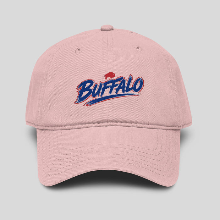 Buffalo Script Washed Baseball Cap