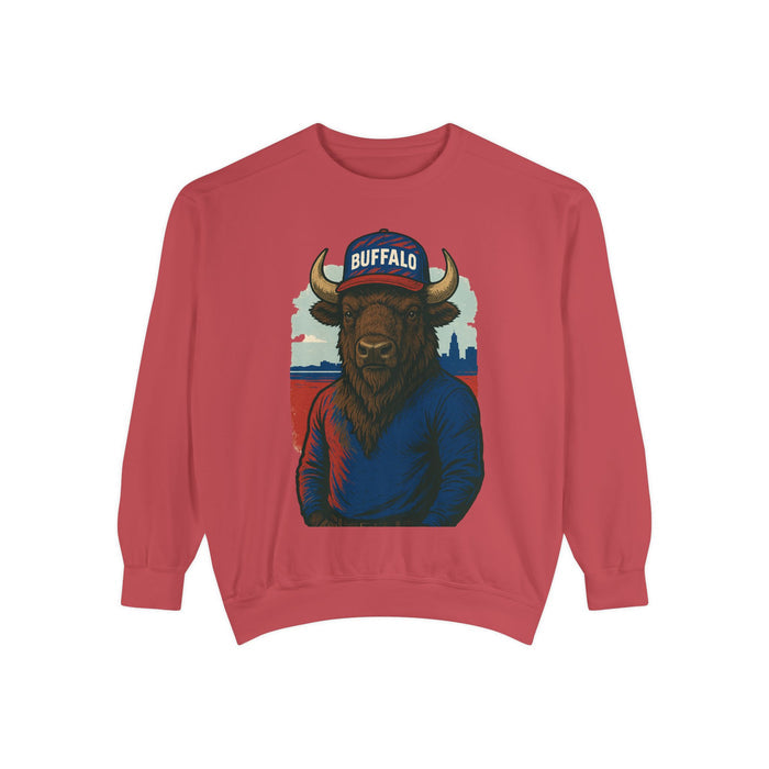 Buffalo Wearing Buffalo -Dyed Sweatshirt