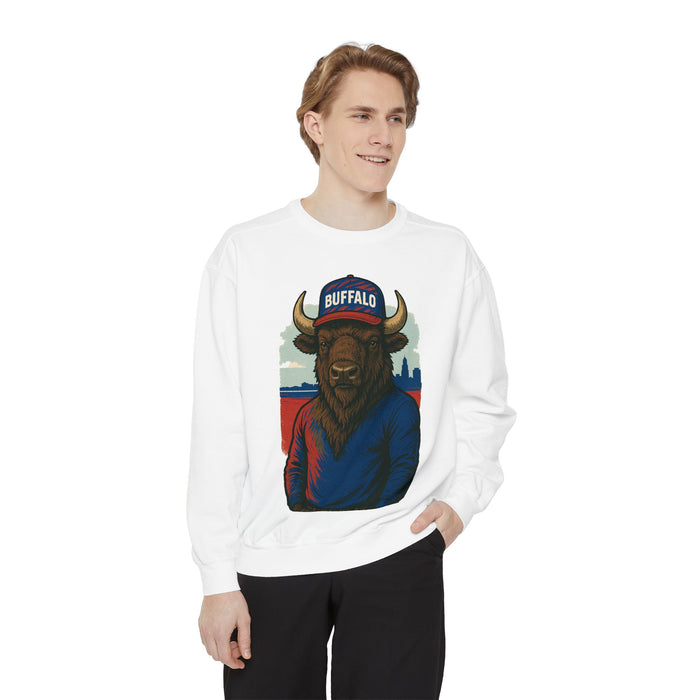 Buffalo Wearing Buffalo -Dyed Sweatshirt