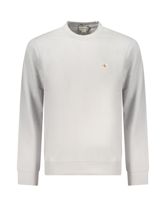 Calvin Klein Gray Cotton Men Sweatshirt