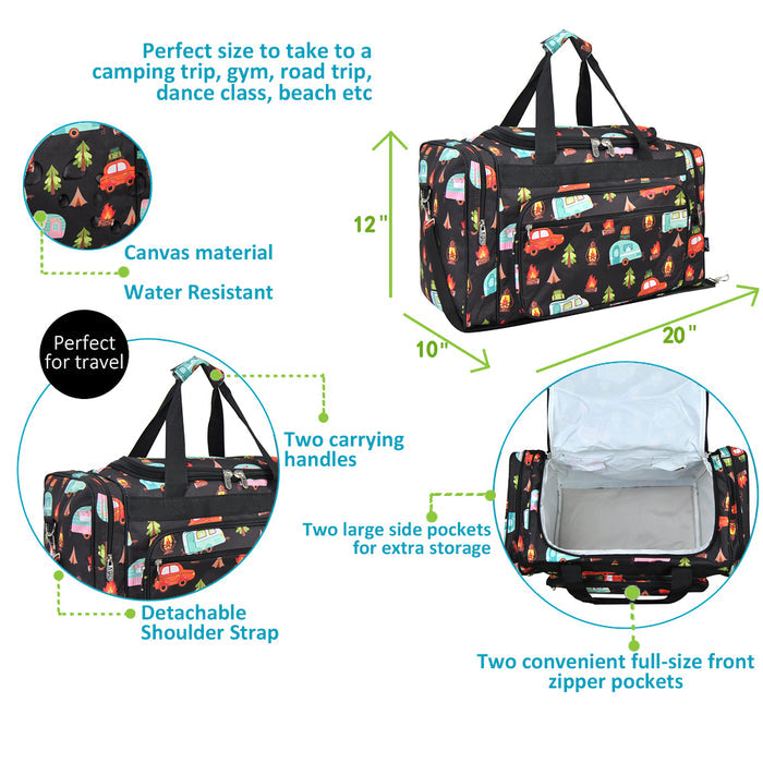 Camper Nights NGIL Canvas 20" Duffle Bag