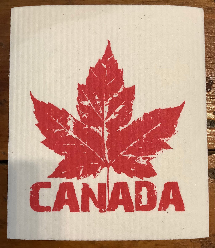 Canada Maple Leaf Dishcloth