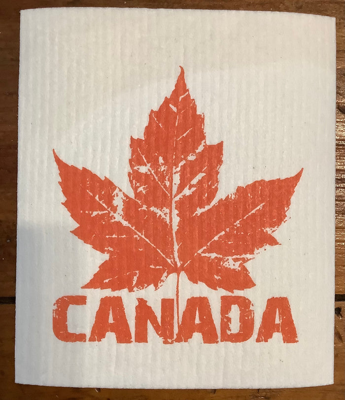 Canada Maple Leaf Dishcloth