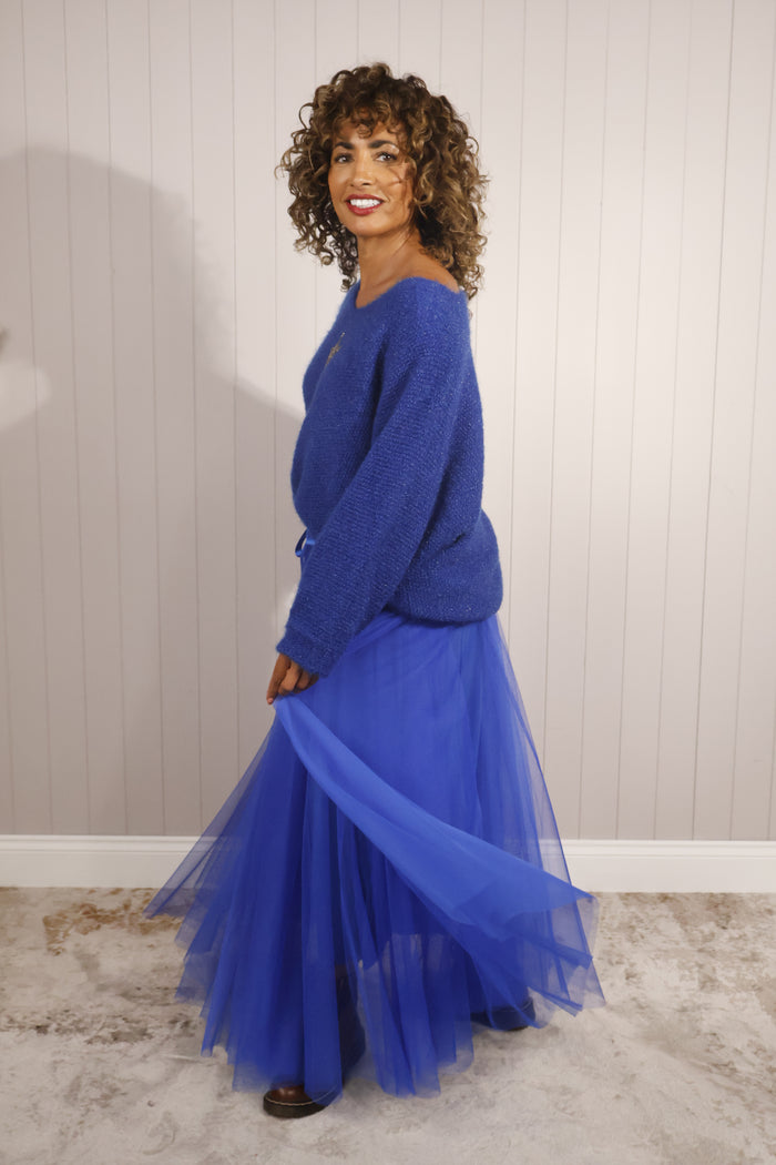 Carrie Tulle Skirt Royal Blue