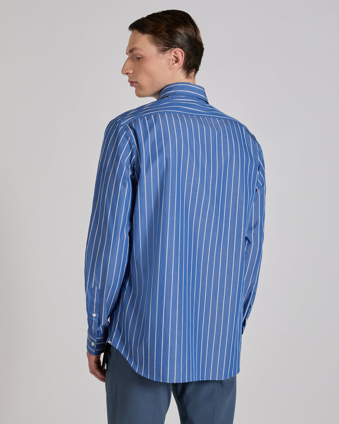 Casual fit cotton poplin shirt