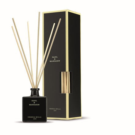 Cereria Molla Basil & Mandarin Reed Diffuser.