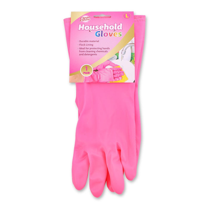 Clean & Shine Household Gloves Large