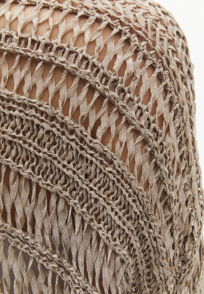 Comfortable Long Cardigan - OXFORD TAN